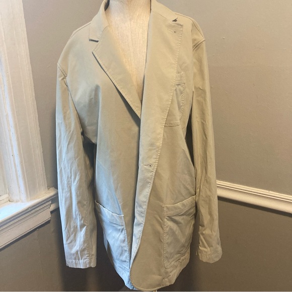 Men’s The Territory Ahead cream oat outerwear blazer jacket pockets XXL - Picture 1 of 14